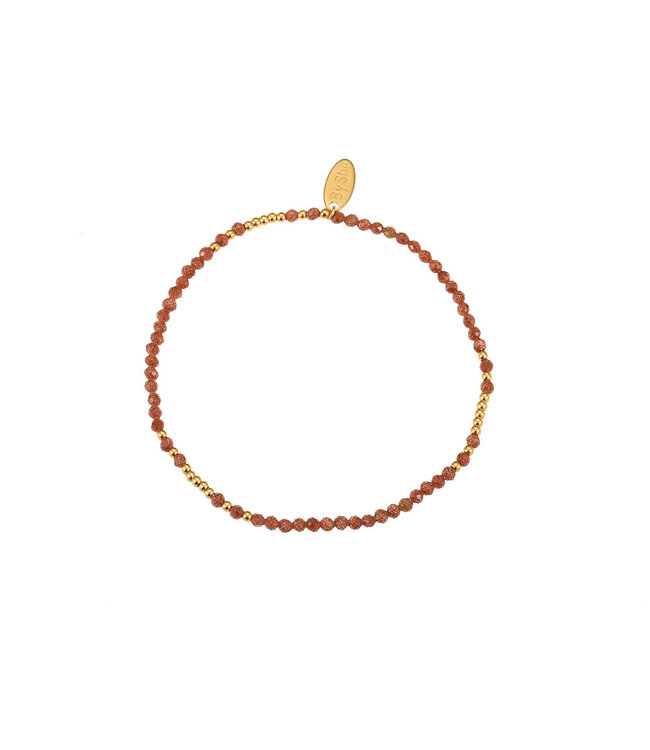 By Shir Armband Perlenmix Goldstein