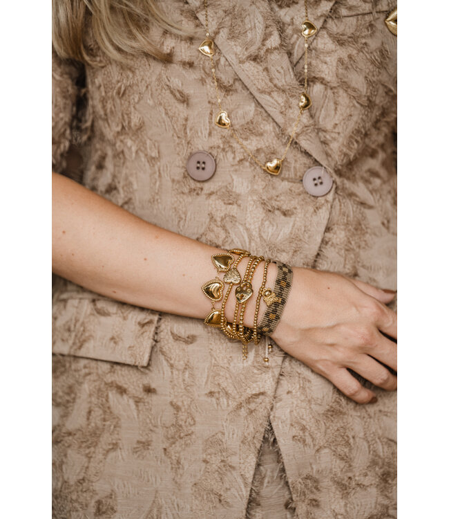 By Shir Luxury woven bronze bracelet