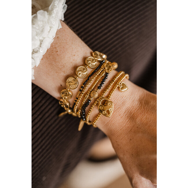 By Shir Armband Perlen Herzchen Kügelchen