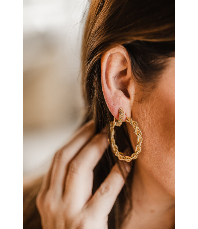 By Shir Oorbellen luxe Hannah