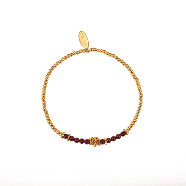 By Shir Armbandperlen Bohemian Rubin