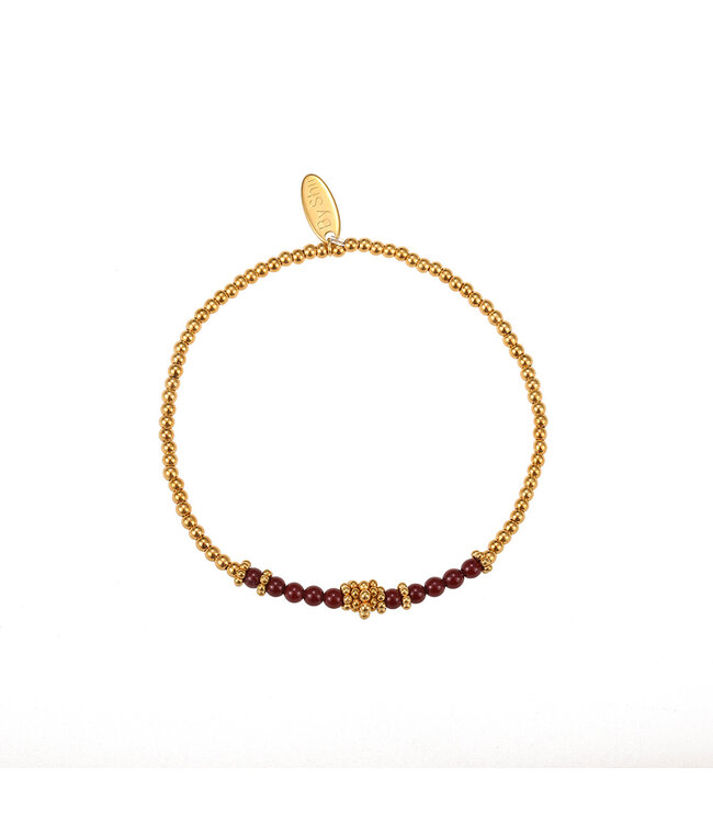 By Shir Bracelet beads Bohemian Ruby