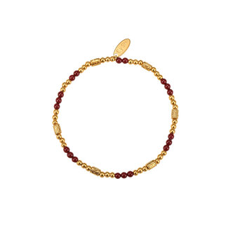By Shir Bracelet beads Tube Ruby