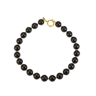 By Shir Luxury Bead Necklace Black