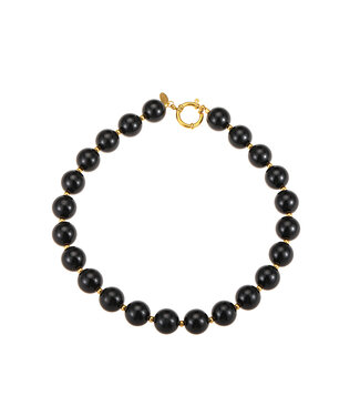 By Shir Luxus Perlenkette schwarz