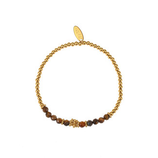 By Shir Armbandperlen Bohemian Tigerauge