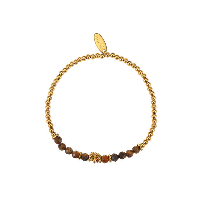 By Shir Armbandperlen Bohemian Tigerauge