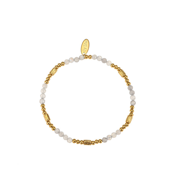 By Shir Armband Perlen Tube Labradorit