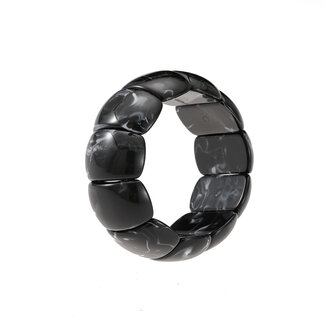 By Shir Bracelet aesthetic acrylic beads black