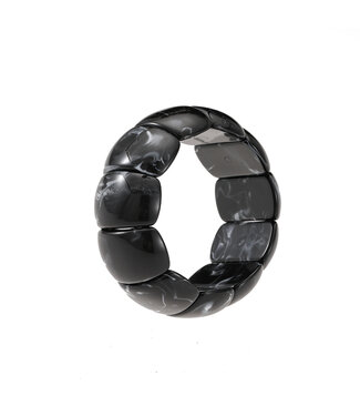 By Shir Bracelet aesthetic acrylic beads black