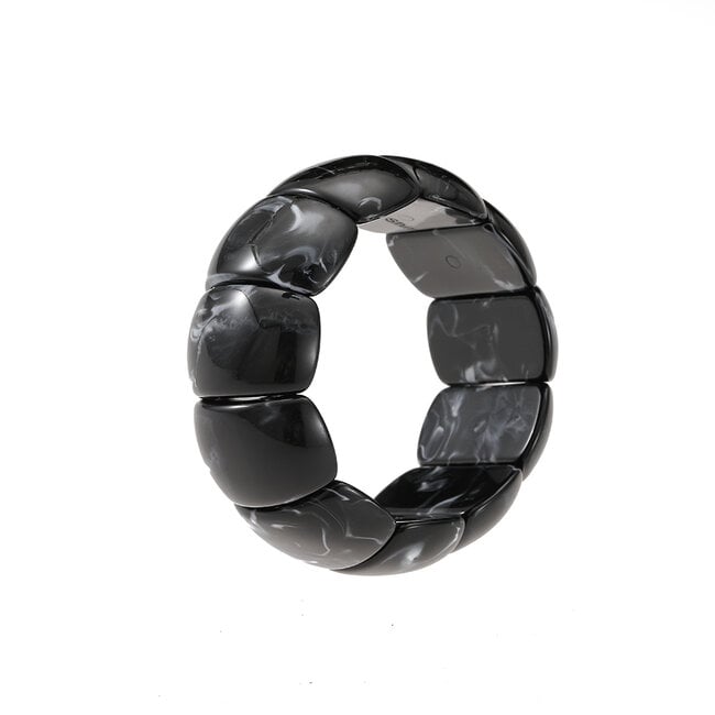 By Shir Bracelet aesthetic acrylic beads black