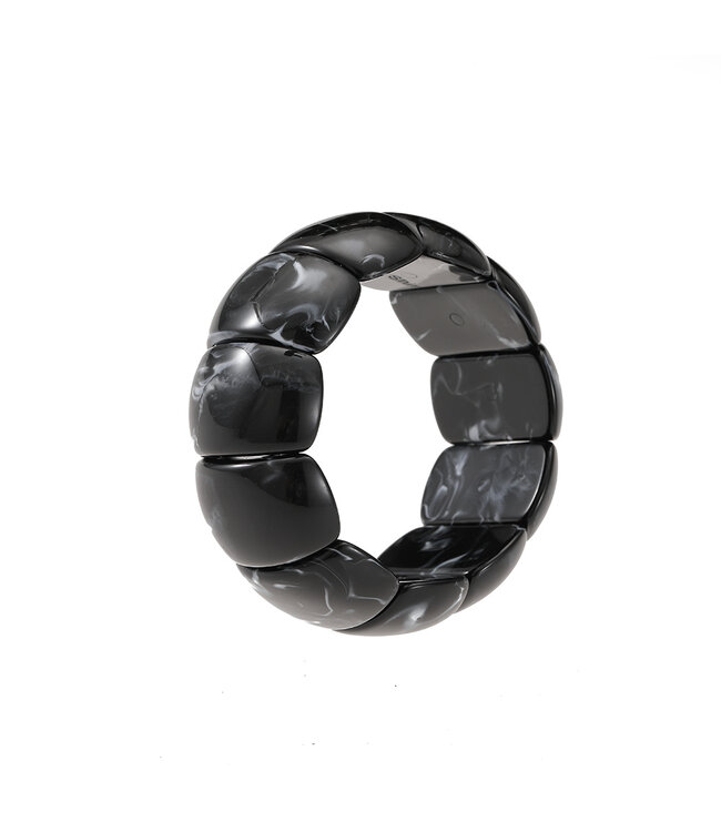 By Shir Bracelet aesthetic acrylic beads black