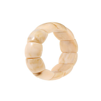 By Shir Bracelet aesthetic acrylic beads beige