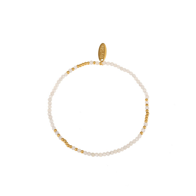 By Shir Armband kraaltjes Mix Labradoriet
