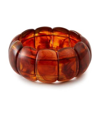 By Shir Armband ästhetisch Acrylperlen Brown