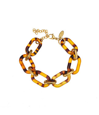 By Shir Armband luxe Retro bruin