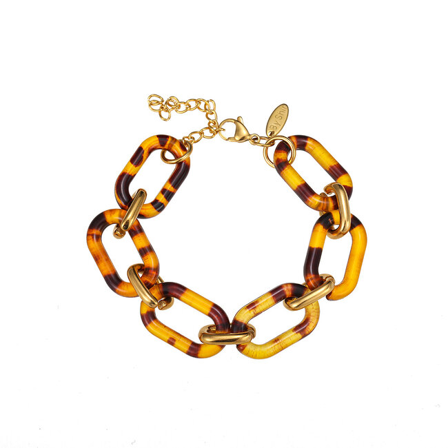 By Shir Armband luxe Retro bruin