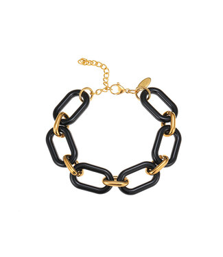 By Shir Armband luxe Retro Zwart