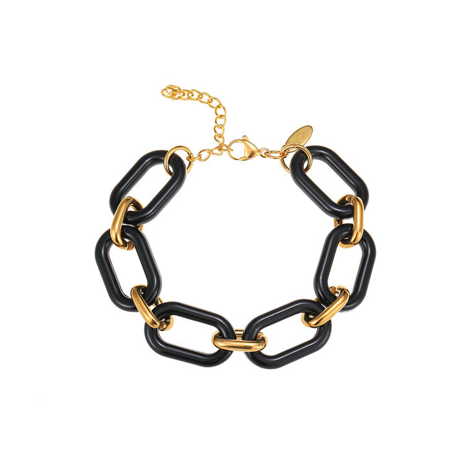 By Shir Armband luxe Retro Zwart