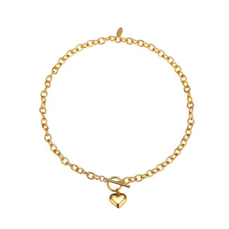 By Shir Ketting luxe schakel hart