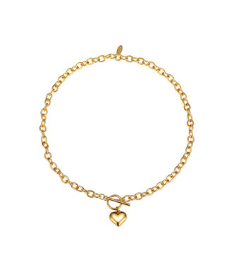 By Shir Ketting luxe schakel hart