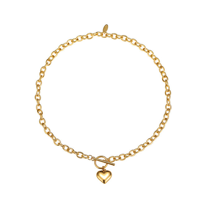 By Shir Ketting luxe schakel hart