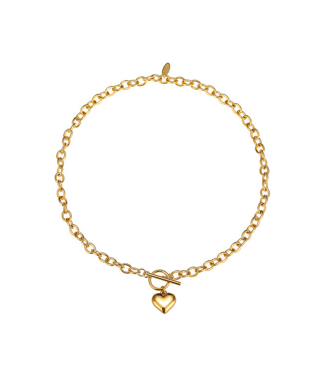 By Shir Ketting luxe schakel hart