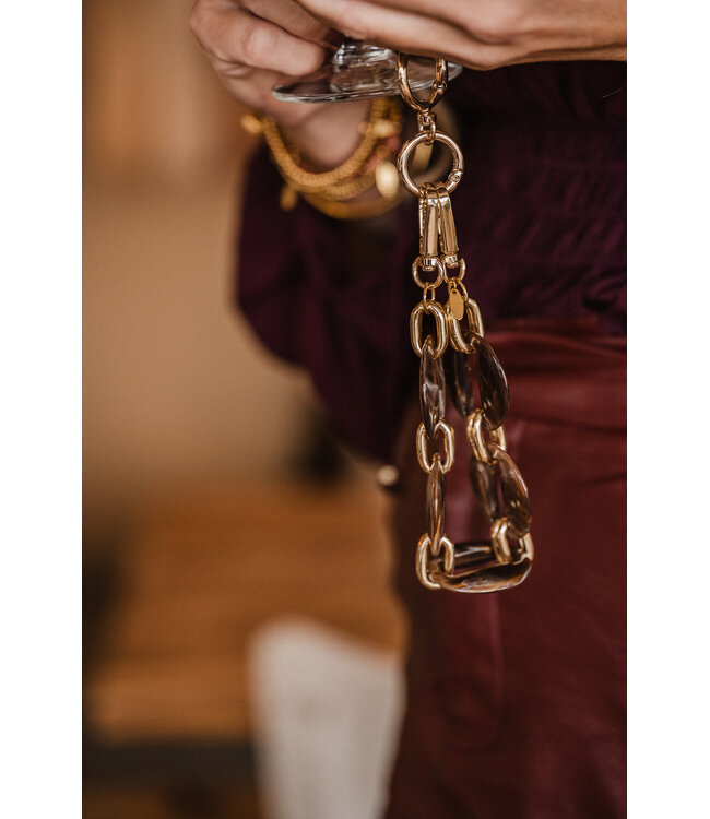 By Shir Retro brown telephone cord