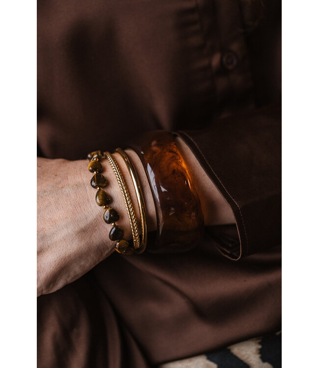 By Shir Luxury braided bangle bracelet