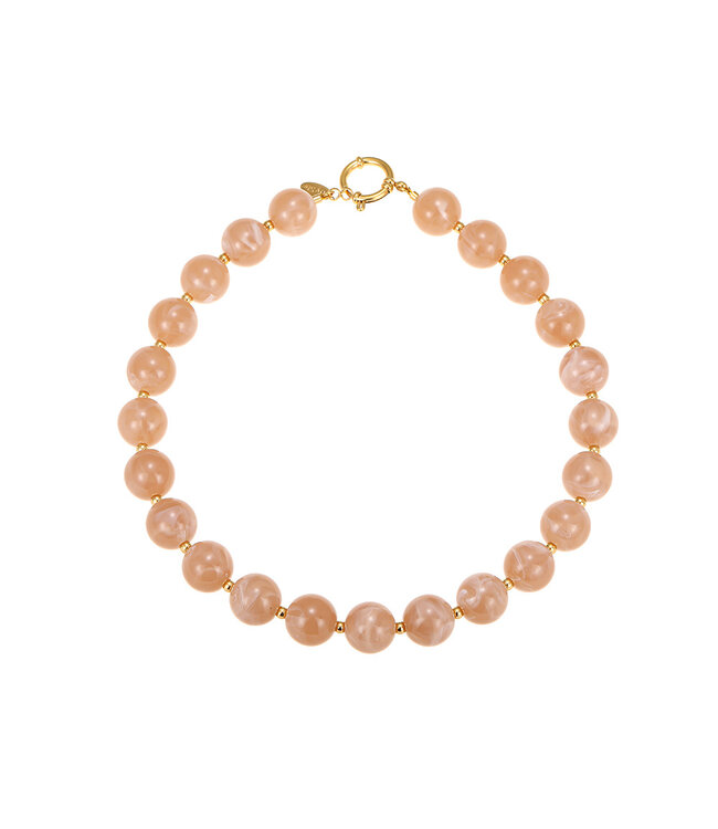 By Shir Kette Statement Perle altrosa