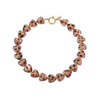 By Shir Ketting luxe luipaard hart beige