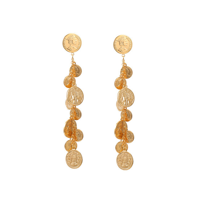 By Shir Luxury Coin Earrings
