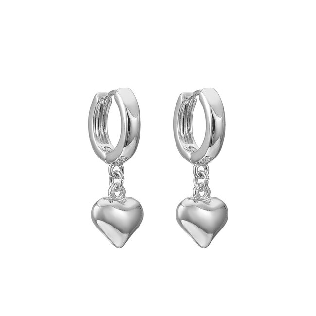 By Shir Earrings small ball heart