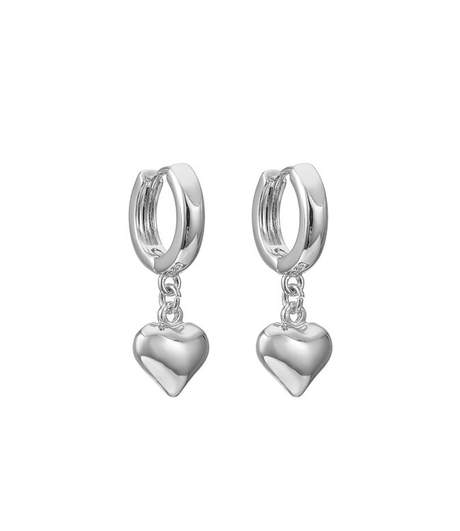 By Shir Earrings small ball heart