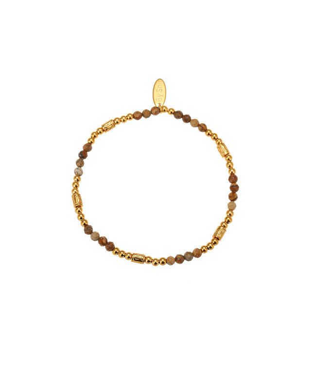 By Shir Armband kraaltjes picture jaspis tube