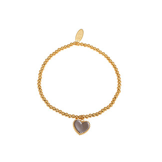 By Shir Armband Perlen Daisy braun