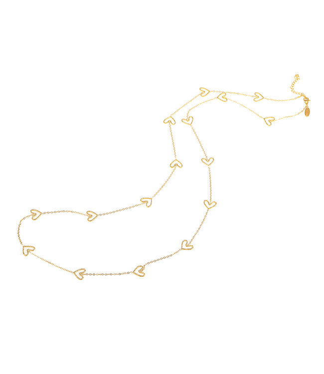 By Shir Ketting luxe hartjes