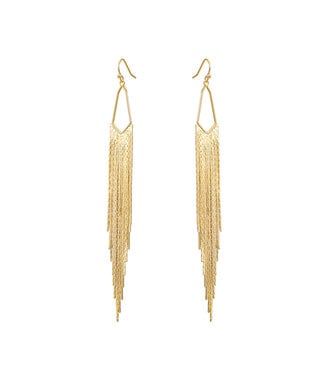 By Shir Luxury triangle sparkle earrings