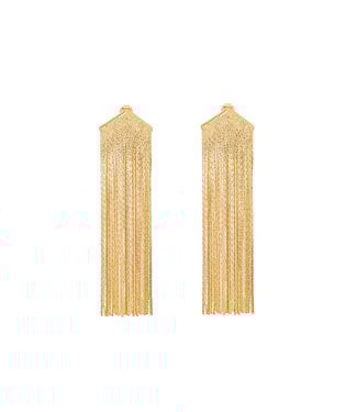 By Shir Luxury heart sparkle earrings