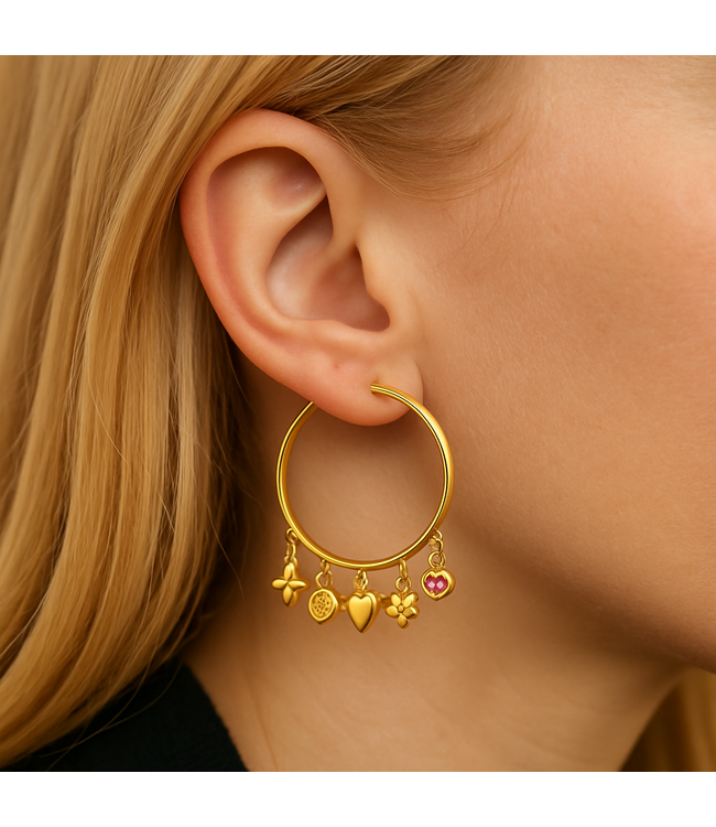 By Shir Luxury Bowie Brown Earrings