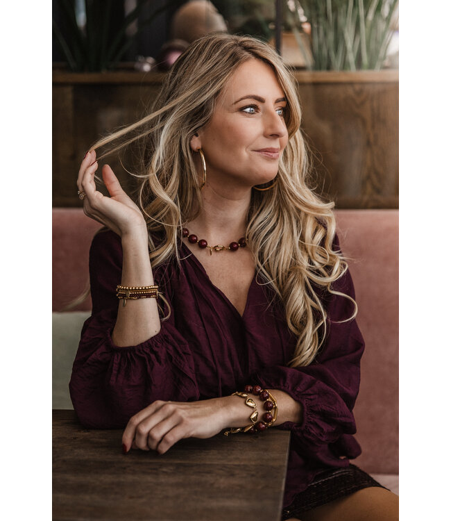 By Shir Oorbellen luxe Hoop XL