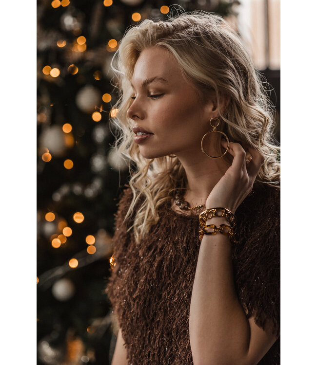 By Shir Luxury Retro Brown Bracelet