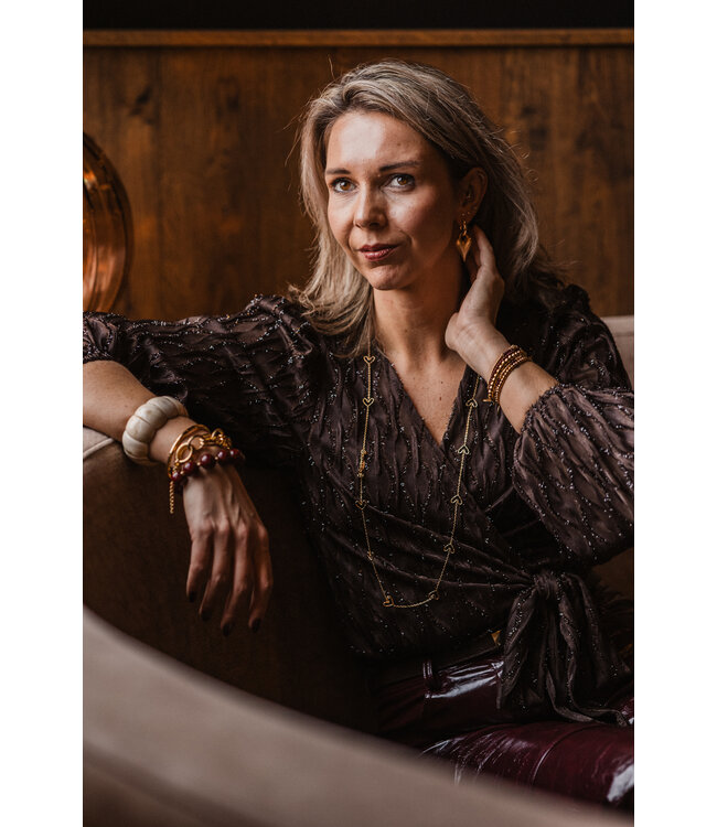 By Shir Ketting luxe hartjes