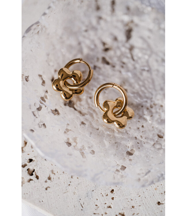 By Shir Small Flower Earrings