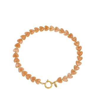 By Shir Ketting luxe Hart roze