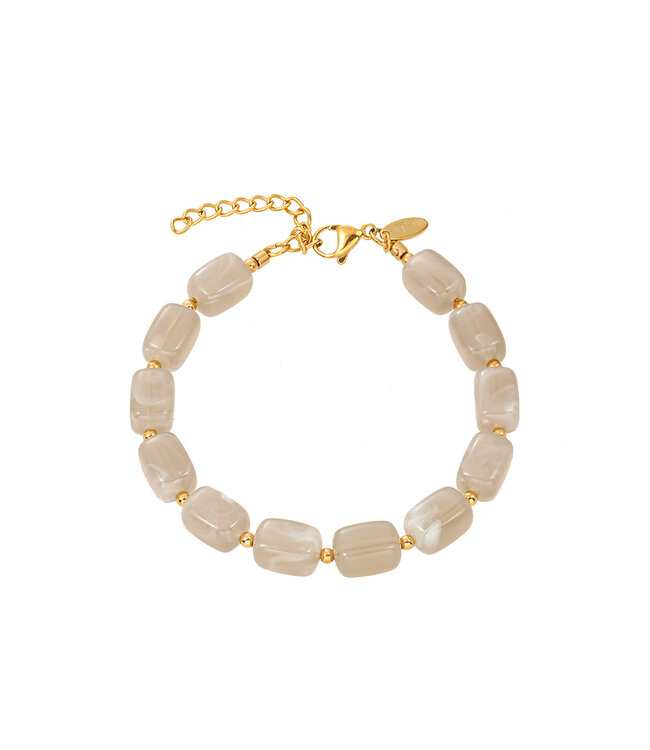 By Shir Armband luxe Cindy Grijs