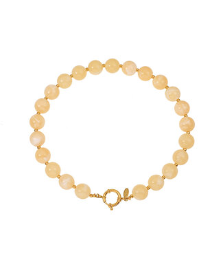 By Shir Necklace statement beads Yellow