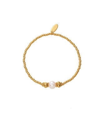 By Shir Armband kraaltjes extra zoetwaterparel