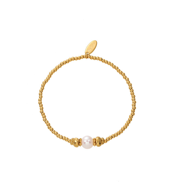 By Shir Bracelet beads extra freshwater pearl