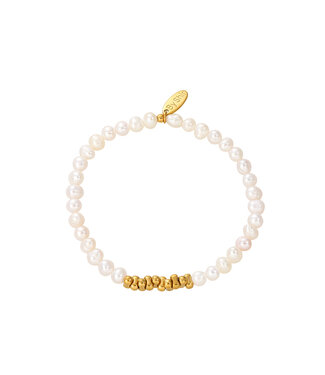 By Shir Armband kraaltjes zoetwaterparels charlotte